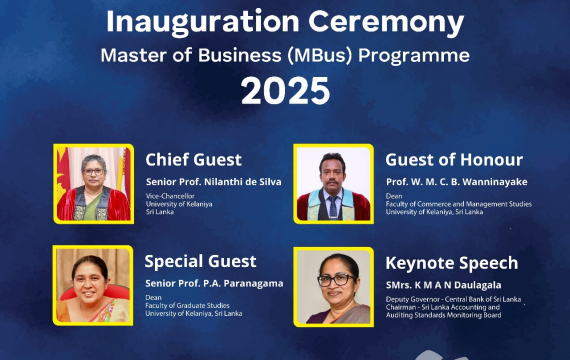 Inauguration Ceremony of the 13th batch of Master of Business (MBus) Accounting/Finance Programme